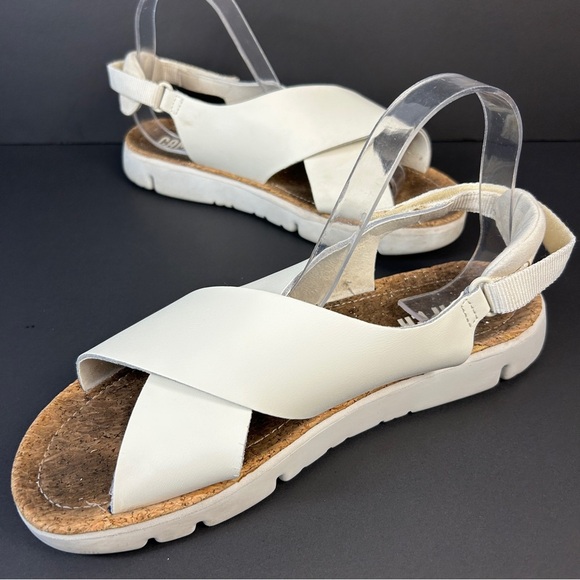 ❤️ Camper Cream Cross-Strap Sandals 42 - Picture 4 of 9